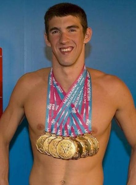 Phelps nas olimpiadas de Londres (descricao)