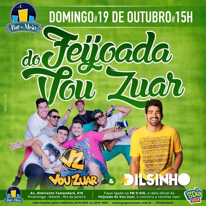 Feijoada Do Vou Zuar domingo 19/10 Bar do Meio Piratininga